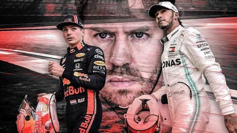 Sebastian Vettel (M.) dürfte es zu Beginn seiner letzten Ferrari-Saison schwer haben