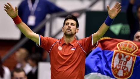 TENNIS-DAVIS-CUP-SRB-KAZ