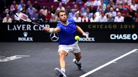 Grigor Dimitrov gewann das Auftaktmatch des Laver Cup gegen Frances Tiafoe