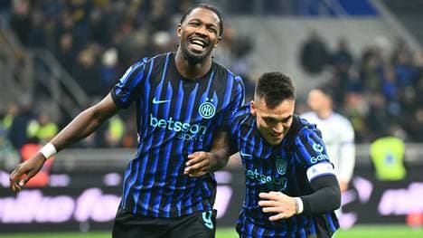 Erfolgreich: Marcus Thuram (li.) und Lautaro Martínez
