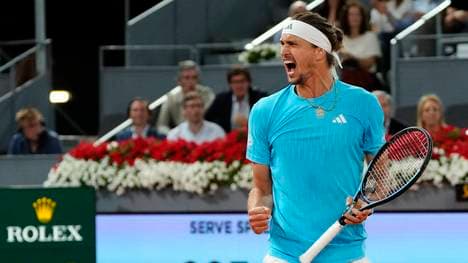 Alexander Zverev steht im Finale von Madrid