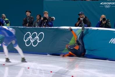 Olympia-Rekord - doch der Gegner kracht in die Bande