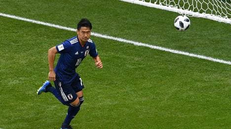 Shinji Kagawa brachte Japan gegen Kolumbien per Elfmeter in Führung