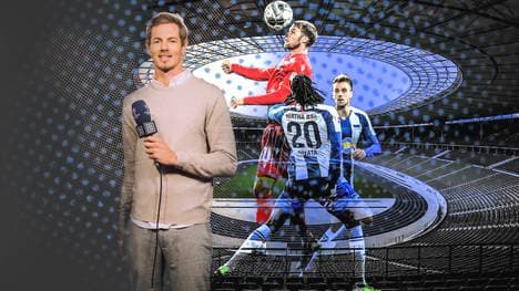 Alex Schlüter mit DAZN-Mikro