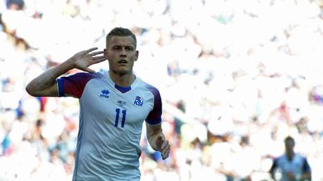 Alfred Finnbogason erzielte gegen Argentinien das Tor zum 1:1