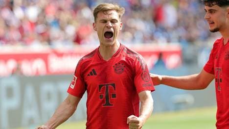 Joshua Kimmich jubelt gegen die TSG Hoffenheim