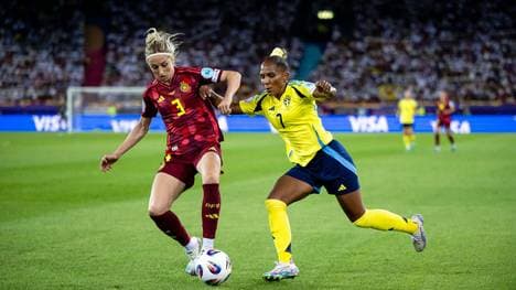 Hendrich (l.) behauptet den Ball gegen Schweden