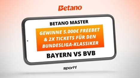 Betano Master FCB-Edition: 5.000€ Freebet + 2 FC Bayern Tickets gewinnen!