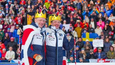 Johannes Thingnes Bö (l.) und Tarjei Bö werden Biathlon-Experten bei den Olympischen Winterspielen