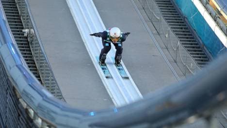 Philipp Raimund in der Spur in Oberstdorf