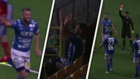 Medi Dresevic applaudierte sich für ein Tor selbst - und musste dafür vom Platz