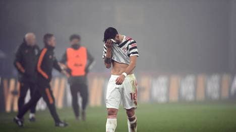 Schon wieder ein Remis: Bruno Fernandes kann es nicht fassen