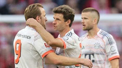 Kane (l.) spielte zwei Jahre mit Müller in München