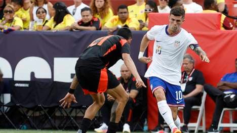 Christian Pulisic (r.) ging mit den USA gegen Kolumbien unter