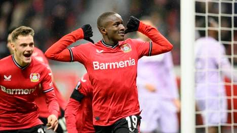 Moussa Diaby und Florian Wirtz bilden bei Bayer Leverkusen ein kongeniales Duo