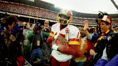 Doug Williams führte die Washington Redskins 1987 als erster schwarzer NFL-Quarterback zum Super Bowl. Das Championship Game8 fand damals im alten RFK-Stadium statt
