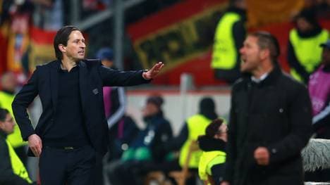 Roger Schmidt und Diego Simeone gerieten im Februar 2015 aneinander