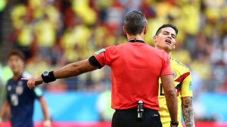 James Rodriguez sah nach einem Frustfoul in der Schlussphase noch die Gelbe Karte