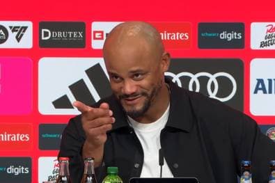 "Du auch": Plötzlich zeigt Kompany auf einen Reporter
