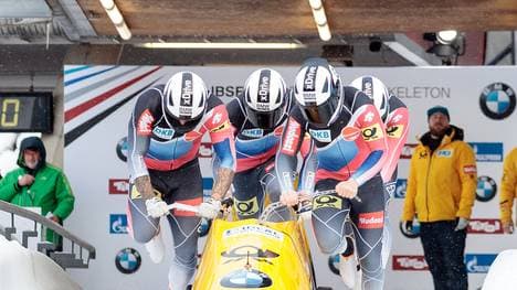 Pilot Nico Walther war mit seinen Anschiebern Kevin Kuske, Christian Poser und Eric Franke   in Altenberg nicht zu schlagen