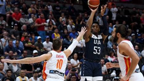 Donovan Mitchell war Topscorer der US-Boys gegen Spanien
