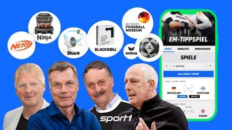 Beim SPORT1 Tippspiel kann ab sofort die EM getippt werden.