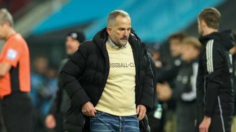 Enttäuschung nach dem Schlusspfiff: Manuel Baum