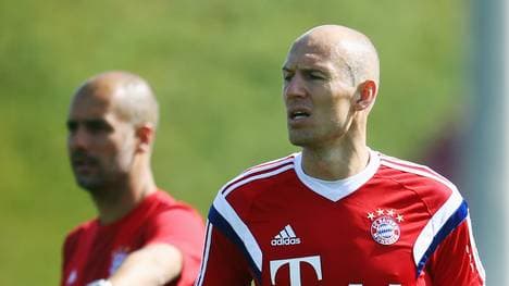 Arjen Robben stand wieder auf dem Trainingsplatz