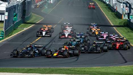Der Start vom Grand Prix 2023 der Formel 1 in Australien 