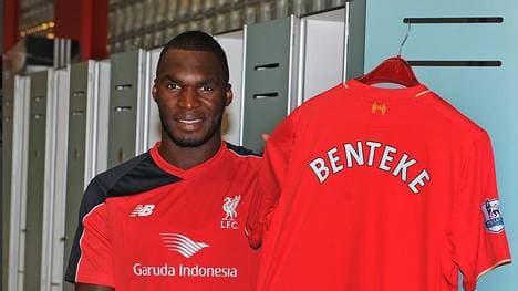 Christian Benteke wird in Liverpool vorgestellt