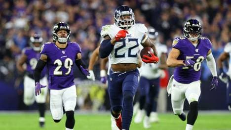 Derrick Henry war im letzten Duell von den Ravens nicht zu stoppen