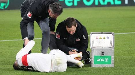 VfB-Star Enzo Millot wird am linken Bein behandelt