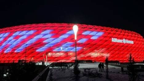Die Arena erstrahlt für Franz Beckenbauer