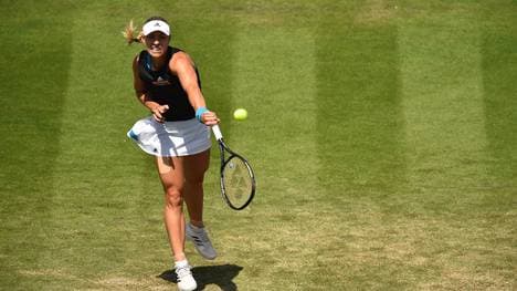Angelique Kerber fühlt sich auch auf Rasen wohl