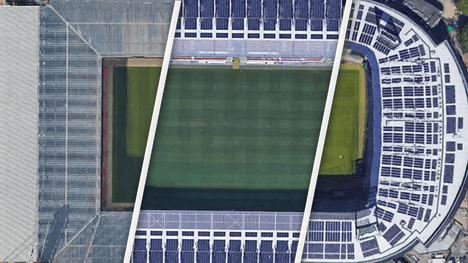 Bundesligastadien von oben