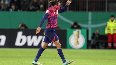 Yussuf Poulsen sah bei der Leipziger Niederlage die Gelb-Rote Karte