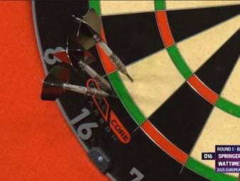 Niko Springer verliert sein Spiel bei der European Championship gegen Jermaine Wattimena und blickt dabei auf einen bitteren Moment zurück.