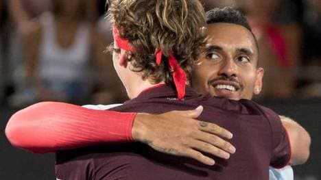 Alexander Zverev mit Nick Kyrgios