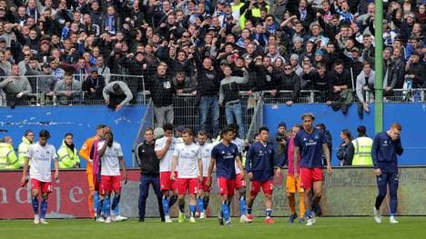Die Fans pfiffen den HSV nach Spielende aus