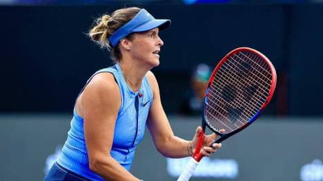 Wieder schnell draußen: Tatjana Maria