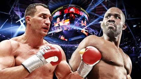 Bryant Jennings (r.) fordert Dr. Wladimir Klitschko (l.)