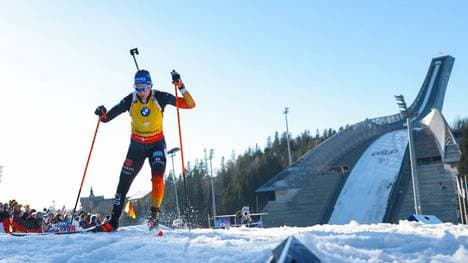 Franziska Preuß kämpft am Sonntag um den Weltcup-Sieg