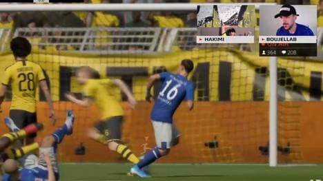 Nassim Boujellab bezwang bei der Bundesliga Home Challenge Achraf Hakimi