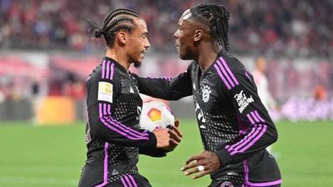 Leroy Sané und Mathys Tel