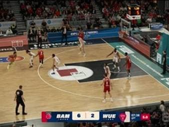 Spiel Highlights zu BMA365 Bamberg Baskets - Fitness First Würzburg Baskets