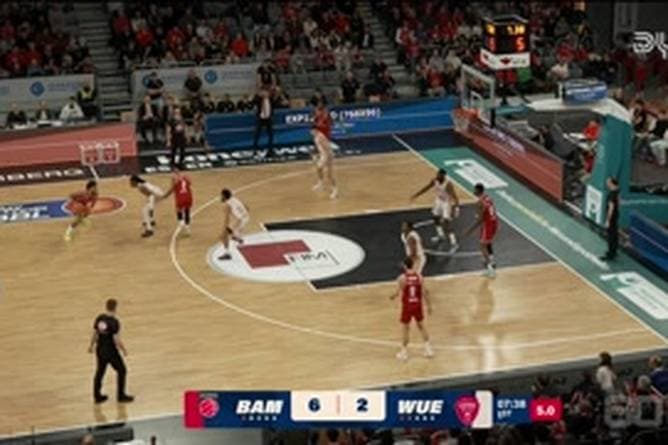 Spiel Highlights zu BMA365 Bamberg Baskets - Fitness First Würzburg Baskets