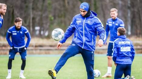 Änis Ben-Hatira im Training des Karlsruher SC