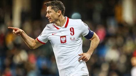 Bayern-Star Robert Lewandowski traf in der WM-Qualifikation zweimal für Polen 