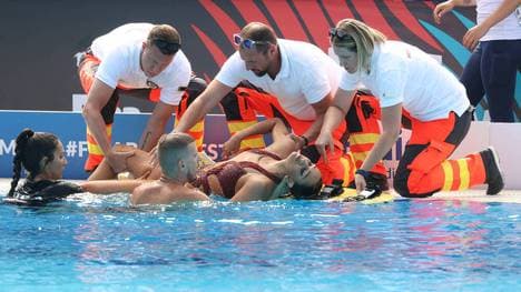 Anita Alvarez erlitt im Wasser einen Ohnmachtsanfall