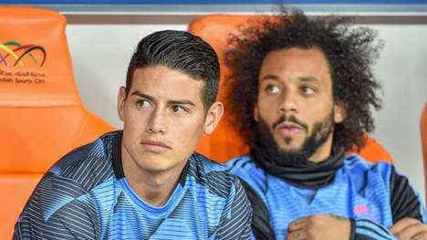 James Rodriguez (l.) spielt bei Real Madrid keine Rolle mehr